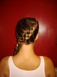 wrap around french braid. cant do it on myself but love it! The Hunger Games, The Hunger, French Braid, Hunger Games, Wrap Around, The Movie, All Time, Do It, Braids