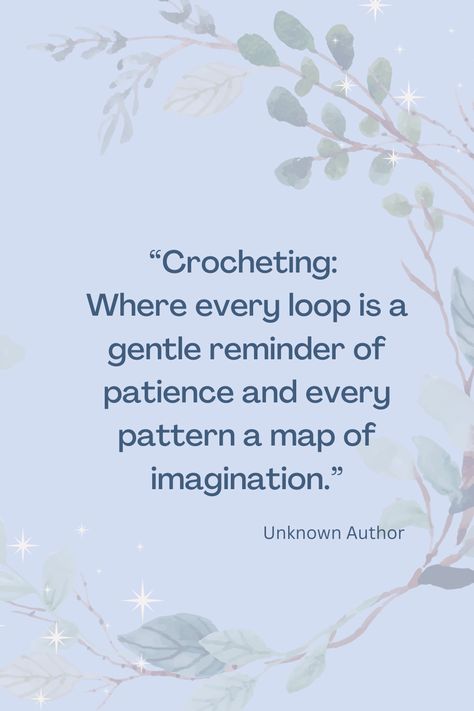 ✨ A quote to inspire our day today as we pick up our hooks and yarn. Crochet is more than a hobby; it's a way of weaving memories and dreams. Stay tuned for more uplifting crochet quotes that remind us why we love this craft so much. Share the joy, share the journey. 🧶💖 #CrochetInspiration Crochetree Patterns and Yarns: www.crochetree.com #crochet #lovecrochet #crochetree #crochetdolls #crochetdollpattern #crochetpattern #yarnaddicted #yarn #crochetlover #crochetdollies #crochetdollclothes Crochet Quotes Creative, Crochet Sayings, Crochet Pictures, Yarn Quote, I Love Crochet, Crochet Quotes, Environment Quotes, Amigurumi Yarn, Crochet Quote