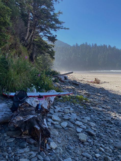 Surfing In Oregon, Oregon Coast Surfing, Oregon Summer Aesthetic, Oregon Surfing, Granola Summer, Surfing Aesthetic, Camping Inspiration, Summer Surf, Granola Girl