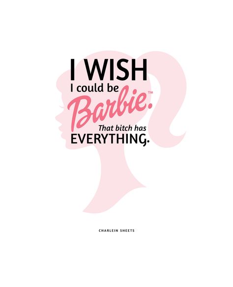 Quote by Charlein, poster by moi. #Barbie Manifestation Prayer, Barbie Quotes, Barbie Birthday Party, Baby Pink Aesthetic, World Quotes, Im A Barbie Girl, Barbie Birthday, Barbie Party, Pink Girly Things