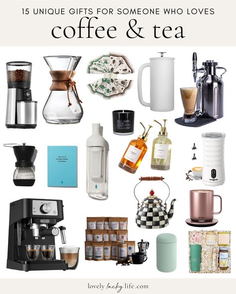 If you love a coffee lover and need a great gift, this list has some perfect coffee gift ideas for alllll types of java fans! Upgrading their daily coffee essentials is always appreciated but there are some coffee accessories here you might not have thought to gift a coffee lover, so keep scrolling for my gifts coffee lover list of essentials! #mothersday #coffee #tea #giftideas Coffee Bar Essentials List, Coffee Gift Ideas, Coffee Essentials, Coffee Kit, Blue Bottle Coffee, Pour Over Coffee Maker, Princess Gifts, Amazon Purchases, Cold Brew Coffee Maker