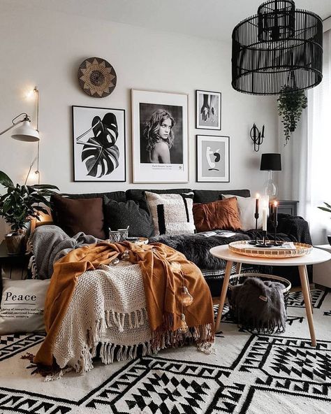 modern boho living room #home #style Red Furniture Living Room, Reka Bentuk Ruang Tamu, Rumah Moden, Hiasan Dalaman Rumah, Reka Bentuk Dalaman, Design Ložnic, Koti Diy, Hiasan Bilik Tidur, Apartment Deco