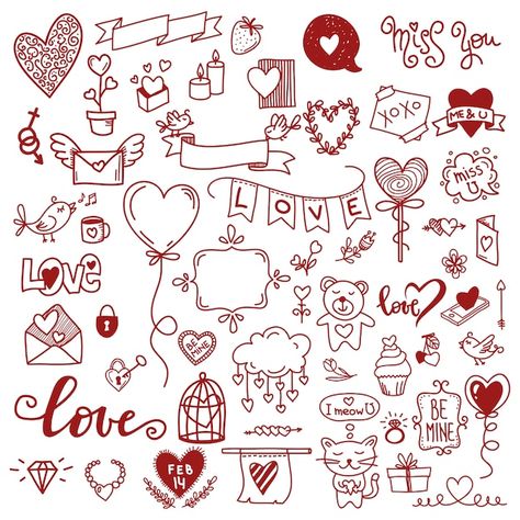 Numbers Tattoo, Valentines Day Doodles, Valentine Drawing, Valentine Doodle, Valentine Font, Valentines Day Drawing, Valentines Letter, Heart Font, Sketches Of Love