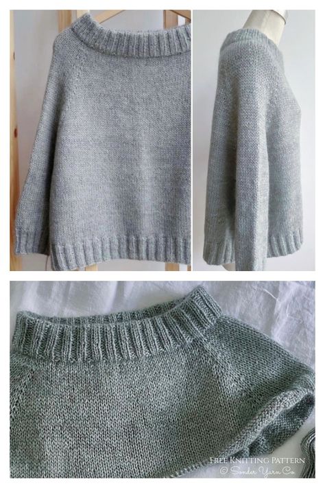 Easy Sunday Morning Pullover Sweater Free Knitting Pattern - Knitting Pattern Sideways Sweater Knitting Pattern, Knitted Sweater Free Patterns For Women, Mock Neck Knit Sweater Pattern Free, 4ply Knitting Patterns, Womens Sweater Knitting Patterns Free, Knitted Top Down Sweater Patterns, Boat Neck Sweater Knitting Pattern, Slip Over Knitting Pattern, Boatneck Sweater Knitting Pattern Free