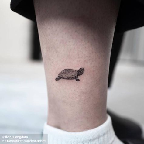 Live Slowly, Tortoise Tattoo, Shooting Star Tattoo, Artsy Tattoos, Turtle Tattoo Designs, Single Needle Tattoo, Ocean Tattoos, Turtle Tattoo, Awesome Tattoos