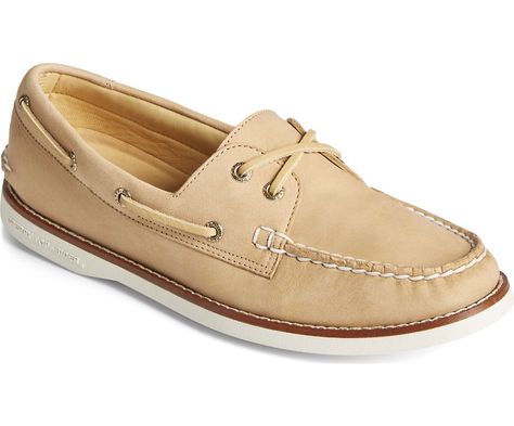 Gold Cup Authentic Original Montana Boat Shoe, TAN Sperry Women's, Gold Cup, Boat Shoe, Leather Cushion, Duck Boots, Sperry Top Sider, Sperrys, Leather And Lace, Classic Looks