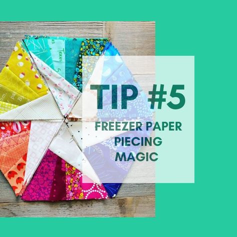 Freezer paper piecing magic tip #5 shows you options for choosing the machine feet that work best for FPP methods. Freezer Paper Quilting, Freezer Paper Piecing, Paper Quilting, Paper Quilt, Sewing Machine Feet, Paper Magic, Freezer Paper, House Quilts, Paper Piecing Patterns