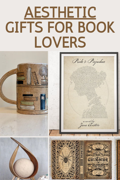 Aesthetic gifts for book lovers and people who like to read. These are 35 gift ideas every bookworm will love and obsess over. Book-related gift ideas/ Book nook gifts/ Bookish gifts/ Gifts for people who love reading/ Christmas gift ideas for book lovers Gifts For Stationary Lovers, Homemade Gifts For Book Lovers, Book Lovers Bedroom Ideas, Gift Ideas For Bookworms, Book Reader Aesthetic, Reading Gift Basket, Book Lovers Aesthetic, Book Lovers Gift Basket, Book Lover Gift Ideas