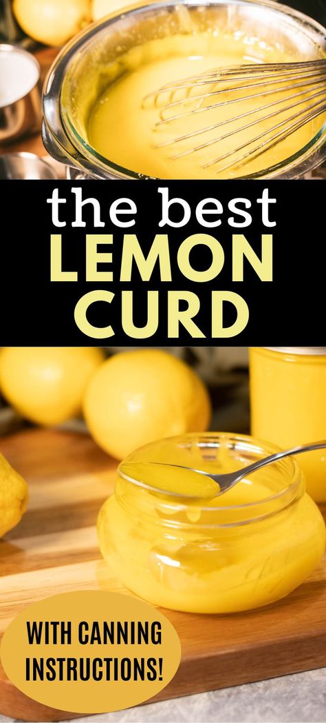 Homemade Lemon Curd, Lemon Pie Filling, Lemon Curd Recipe, Lemon Dessert Recipes, Curd Recipe, Lemon Desserts, Jams & Jellies, Lemon Recipes, Free Range