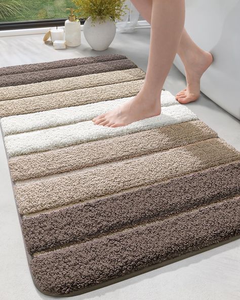 PRICES MAY VARY. Bathroom Decor Accessories: This beige bathroom rug features a unique piano keyboard design, adding a pop of color to your bathroom or shower room. This cute bath mat brings relaxation to your bath time. Soft Bath Mat: The DEXI bath mats are made of 100% premium microfiber that are ultra-soft and cozy, offering a comfortable feeling when you stand on this beige bathroom mat. Absorbent Bath Rug: With the ultra-absorbent microfiber, the beige bathroom rug can soak up water and kee Bathroom Rugs Large, Small Bathroom Rugs, Bathroom Rugs Ideas, Unique Piano, Large Bath Rugs, Long Bath Mat, Long Bathroom Rugs, Large Bathroom Rugs, Bathroom Shower Mat