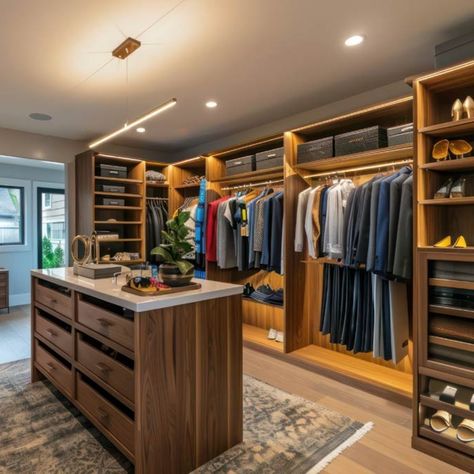 I want to remodel my walk-in closet - where do I start? Remodeling a walk-in closet can feel daunting, but with the right plan, it becomes an exciting project that enhances style and functionality. It’s an especially nice addition if you’re already working on adding a master suite. Here’s how to get started: ✅ Assess Your Current Space ✅ Determine Your Needs and Priorities ✅ Plan the Layout ✅ Choose Your Materials ✅ Integrate Smart Technology ✅ Set a Budget and Timeline ✅ Decide Between DIY... Huge Master Closet, His And Her Closets Walk In Master Suite, His And Hers Closet, Master Closets, Master Closet Design, Closet Island, Walking Closet, Smart Technology, Master Closet