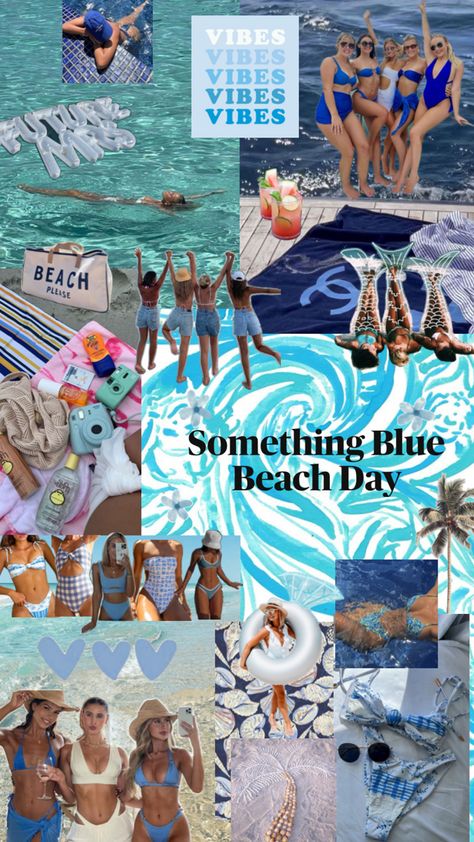 Blue bikinis beach day bachelorette trip girls fun vibes water mermaid essentials Hawaii Bachelorette Party, Something Blue Bachelorette, Bachelorette Party Outfit Themes, Bachelorette Outfit Themes, Blue Bachelorette, Cruise Bachelorette Party, Bachelorette Party Planner, Mexico Bachelorette, Bachelorette Pool Party