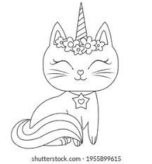 Caticorn Images, Stock Photos & Vectors | Shutterstock Unicorn House, Unicorn Kitty, Cat Coloring, House Colouring Pages, Kitty Coloring, Unicorn Cat, Baby Unicorn, Unicorn Coloring Pages, Cat Coloring Page