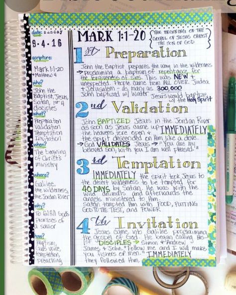 Mark Bible Study Notes, Bible Study Mark, Book Of Mark Bible Journaling, Mark Bible Notes, Book Of Mark Bible Study, Mark Bible Study, Bible Binder, Mark Bible, Journal Bible Quotes