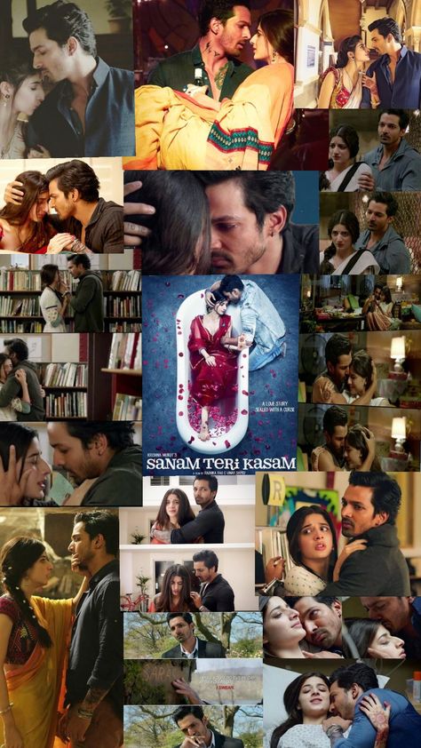 Sanam Teri Kasam Wallpaper, Sanam Teri Kasam Movie, Old Bollywood Movies, Sanam Teri Kasam, Vintage Bollywood Aesthetic, 90s Bollywood Aesthetic, Pretty Movie, Movies Quotes Scene, Romantic Movie Quotes