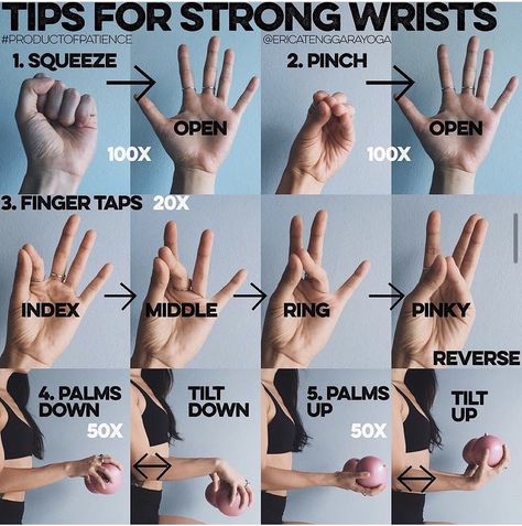 Carpal Tunnel Remedies, Carpal Tunnel Exercises, Carpal Tunnel Relief, Wrist Exercises, Yoga Routines, Hand Exercises, Physical Therapy Exercises, Corps Parfait, Hand Therapy