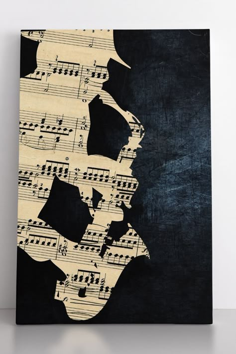 Music Images Art, Saxophone Artwork, Saxophone Silhouette, Art About Music, Dark Blue Grunge, Blue Grunge Background, Gift Ideas For Musicians, Gift Ideas For Music Lovers, Sheet Music Artwork