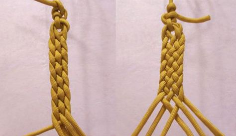 Two Different Instructions on 6 Strand Flat Braid 5 Strand Flat Braid, Multi Strand Braid, Hemp Patterns, Six Strand Braid, 6 Strand Braid, 6 Strand Braids, Make Box, Braid Rope, Horse Braiding