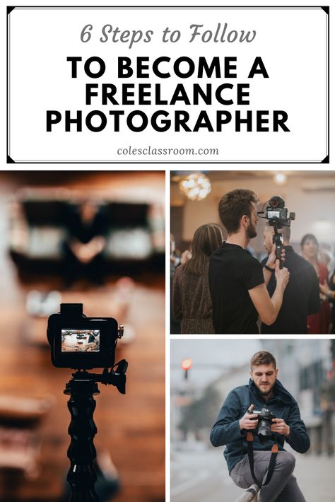 Learn how to be a freelance photographer, along with ideas and tips for how to get started, how to price your jobs, and where to find work and business as a solo professional photographer. #colesclassroom #freelancephotographer #solophotographer Freelance Photography Ideas, How To Be A Photographer, How To Become A Photographer, Photographer Job, How To Start Photography, Photographer Essentials, Photography Job, Freelance Ideas, Photographer Ideas