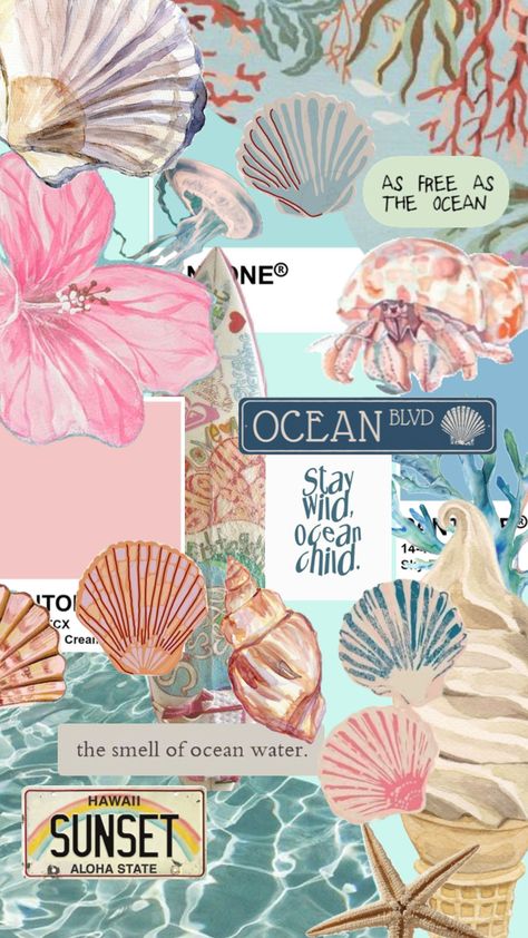 Background Images Beach, Beach Wall Collage Pictures, Game Boy Wallpaper, Summer Prints Wallpaper, Beachy Wallpapers, Simple Family Meals, Beach Wall Collage, Iphone Wallpaper Preppy, Ocean Tropical