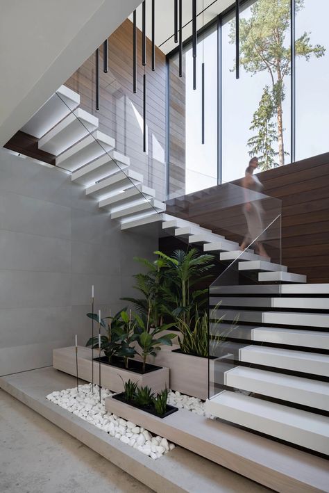 Staircase Interior Design, Home Designs Exterior, Staircase Design Modern, Stairs Design Interior, Courtyard Design, Stairway Design, Stairs Design Modern, تصميم للمنزل العصري, Home Stairs Design