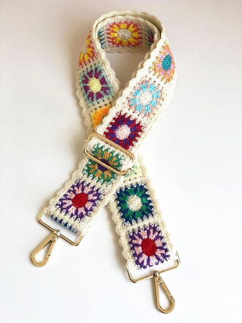 Crochet Bags Ideas, Crochet Guitar Strap, Crochet Bag Strap Pattern, Crochet Straps For Bags, Crochet Bag Straps, Crochet Camera Strap, Bag Strap Crochet, Crochet Purse Strap, Crochet Guitar