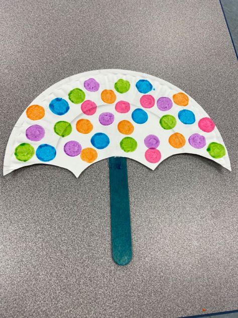 Umbrella Art And Craft For Preschool, Spring Crafts For Toddlers, Silly Crafts, Bunny Crafts For Kids, Infant Crafts, Adorable Crafts, Origami Paper Flowers, Spring Toddler Crafts, Spring Arts And Crafts