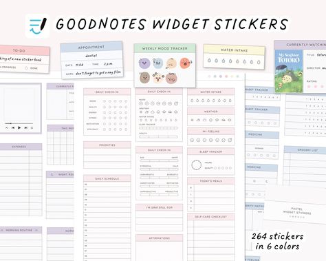 GoodNotes Sticker Book, Pre-Cropped Digital Planning Stickers, Pastel Widget Stickers, Planner Essential Stickers, iPad Widget Stickers plannerspread #workfromhomeplanner😋 Planner Widget, Widget Stickers, Productivity Stickers, Digital Planning Stickers, Aesthetic Planner, Digital Journaling, Planner Writing, Ipad Hacks, Custom Ipad