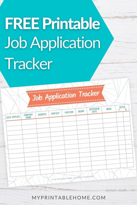 Keep track of what jobs you have applied for with this printable tracker. Need a New Job |Starting a New Job | Job Application Tracker | Resume | Work | Careers | Job Opportunity | job application template | Applying for Jobs | Student Job Application | Employment Tracker Appointment Setter, Job Application Tracker, Life Management Binder, Printable Job Applications, Student Job, Job Application Template, Applying For Jobs, Application Template, Job Interview Advice