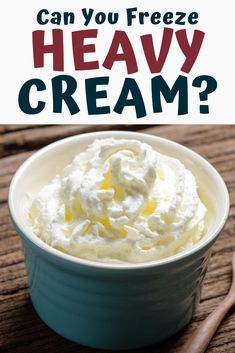 Freeze Heavy Cream, Freezing Cream, Recipes With Heavy Cream, Heavy Cream Recipes, Freeze Cream, Homemade Gourmet, Freezing Food, A Couple Cooks, Recipes With Whipping Cream