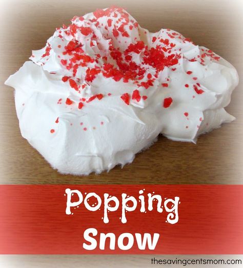 Popping Snow is a fun auditory sensory activity. As soon as the candy hits the whipped cream, children can hear the “pop” and “crack.” Popping snow is also a great tactile and gustatory activity, because children can feel the whipped topping in their hands and taste the candy “popping” in their mouths. Tactile Sensory Activities, Bucket Ideas, Christmas Science, Sensory Art, Sensory Activity, Winter Preschool, Sensory Table, Art Therapy Activities, Preschool Christmas