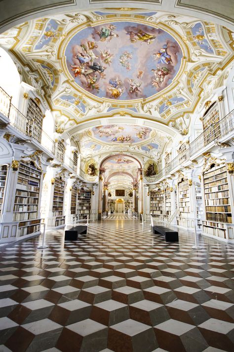 Austria Library Aesthetic, Admont Library, Vienna Library, Vienna Austria Aesthetic, Austrian Culture, Library Vienna, Austria Vienna, Dream Library, Beautiful Library