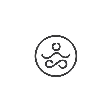 Relax Logo Ideas, Mind Body Soul Logo, Meditation App Icon, Namaste Logo, Zen Icon, Meditation Icon, Mindfulness Logo, Relax Logo, Meditation Logo