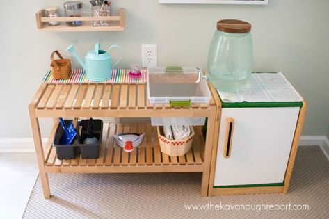 Ikea Hack Bench, Ikea Montessori, Ikea Organisation, Kitchen Hacks Diy, Washing Station, Hack Ikea, Ikea Organization, Ikea Kids, Diy Ikea Hacks