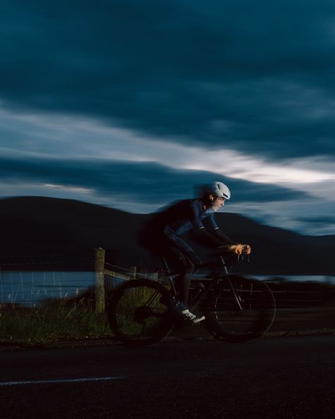 Through every minute of daylight; from a lochside, six am slate black sky to a canopy of stars thirteen hours later, Mark climbed a stretch of Scottish road on repeat until he had reached the equivalent height of Mount Everest's 8848m high summit. The start was almost inauspicious. Mark and his partner Robyn arrived 5 minutes after me. The bike was out of the car and assembled in minutes and he was off. "See you in a bit" he said, the wobbling tail light the only sign of life, before he di... Signs Of Life, Black Sky, On Repeat, The Start, Tail Light, Mount Everest, Climbing, See You, Bike