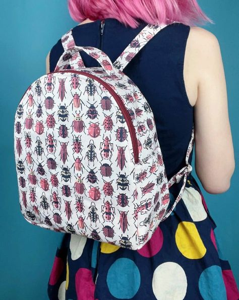 How to Make a Mini Backpack with Our Free Pattern Childs Backpack Free Pattern, Backpack Purse Pattern Free, Backpack Free Pattern Sewing, Backpack Diy Pattern Free, How To Make A Back Pack Diy Free Pattern, Free Backpack Pattern, Backpack Tutorial Free Pattern, Quilted Backpack Pattern, Backpack Pattern Free