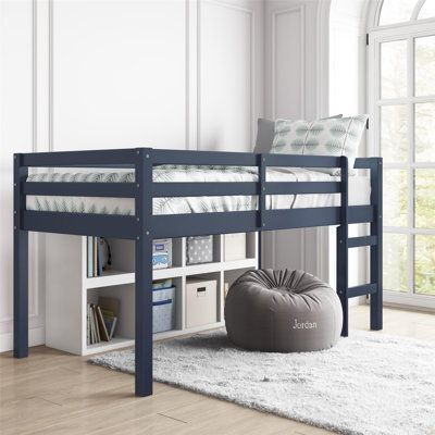 Loft Bed Frame, Guard Rail, Low Loft Beds, Twin Loft Bed, Bag Chairs, Top Bunk, Low Loft, Big Boy Room