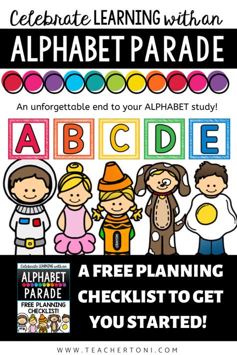 Learning (and teaching) the alphabet isn't easy! Let's celebrate our letter/sound knowledge with a giant alphabet party! Letter Celebration Kindergarten, Alphabet Dress Up Day At School, Alphabet Bootcamp Kindergarten, Alphabet Celebration Kindergarten, Alphabet Party Preschool, Alphabet Party Kindergarten, Abc Bootcamp Kindergarten, Alphabet Party Ideas, Abc Intervention