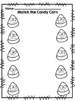 Pre-K Worksheets Halloween Candy Corn Worksheets Preschool, Halloween Small Group Activities, Halloween Homeschool Printables, Halloween Pre K Activities, Pre K Halloween Activities, Halloween Toddler Treats, Pre K Halloween Crafts, Halloween Preschool Worksheets, Halloween Worksheets Preschool