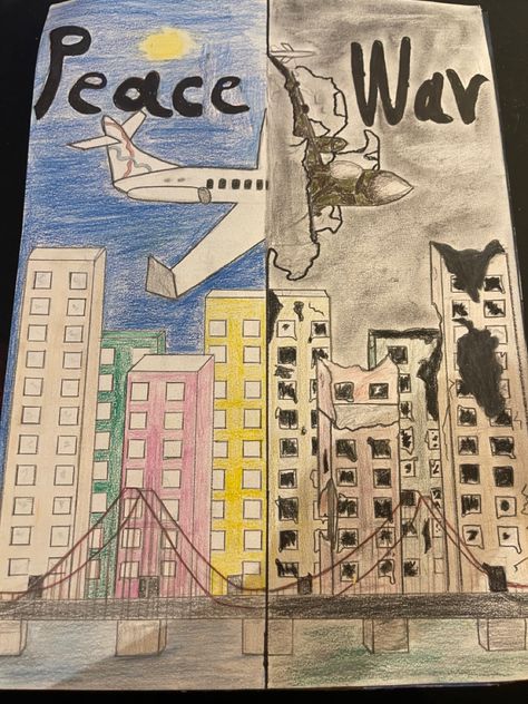 #art #war #peace #graphicdesign #colorful #drawing #art Politic Art Ideas Drawing, Peace Sketch Drawing, Drawings About Peace, Hiroshima Day Poster Drawing Simple, Peaceful Drawings Ideas, Hiroshima Day Poster Drawing, Peace Painting Ideas, Peace Drawing Ideas Sketch, World Peace Drawing