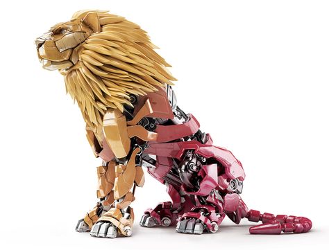 Mechanical Lion - https://www.behance.net/gallery/35271975/Sutent-Mechanical-Lion Tree Sleeve, Robot Lion, Mandala Sleeve, Tattoo Lion, Mechanical Animals, Dr Marvel, Robot Animal, Lego Animals, Transformers Design