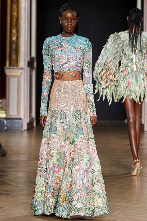 Dresses & Gowns – Rahul Mishra Couture Ready To Wear, Corset Fashion Outfits, Rahul Mishra, Paris Haute Couture, Tulle Top, India Dress, Indian Crafts, Pakistani Bridal Dresses, Woman Suit Fashion