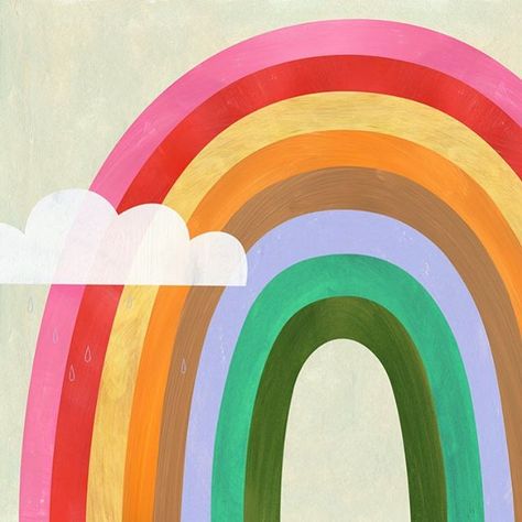 Rainbow Illustration, Minted Art, Rainbow Clouds, Keno, Rainbow Art, Childrens Art, Art Wall Kids, Abstract Wallpaper, Instagram Foto