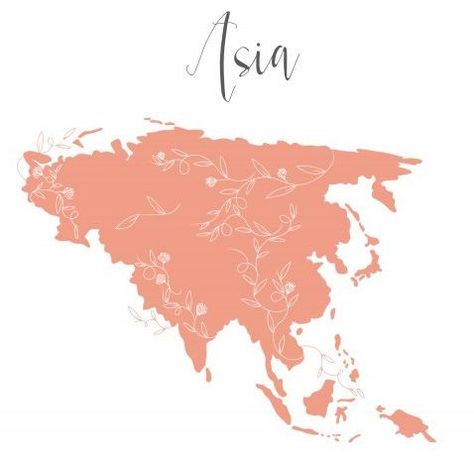 Asia Map Asia Map Aesthetic, Asia Wallpaper, Pastel Map, Asia Aesthetic, Maps Aesthetic, Rabbit Island, Map Logo, Map Sketch, Word Map