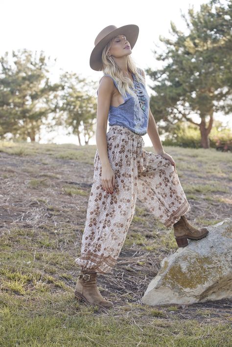 Flare pants boho