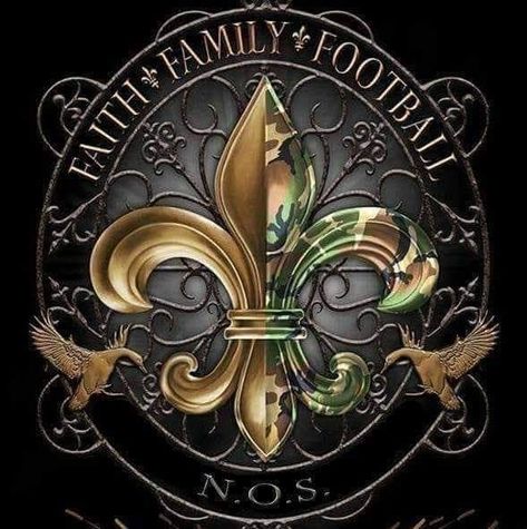 Saints Football Tattoo, Saint Tattoo, Saints Gear, Mardi Gras Party Decorations, Saints Logo, New Orleans Saints Logo, Nfl Saints, Downtown New Orleans, Louisiana Bayou