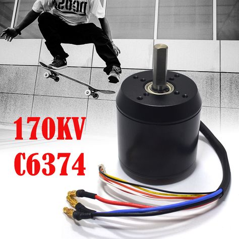 170KV 2.9KW Skateboard Brushless Motor Efficience Electric Skateboard Longboard Motor Durable Electric Skateboard, Brushless Motor, Skateboarding, Skateboard, Electricity, Home Jewelry, Beauty