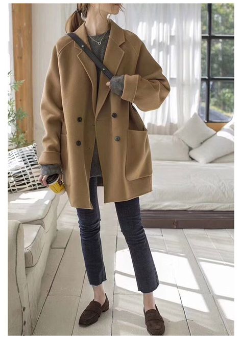 F00145869-205 Work Party Dress, Style Windbreaker, Leather Pleated Skirt, Casual Vest, Woolen Coat, Double Breasted Coat, Cashmere Coat, Plus Size Blouses, Vintage Sweatshirt