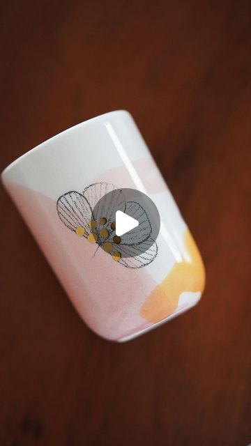 68K views · 1.9K likes | Marina Marinski ~ Marinski Heartmades on Instagram: "Peek inside our world! Watch as we transform simple cups into works of art with underglaze colors and pencils 🌿 Enjoy!  #makingof #handcraftingceramics #ceramicsofinstagram #makingceramics #decoratingceramics #potteryvideo #underglaze #underglazepencil #clay" Underglaze Pencil Pottery, Underglaze Watercolor, Underglaze Techniques, Underglaze Pencil, Pottery Videos, Ceramic Decor, Works Of Art, Our World, Pencil