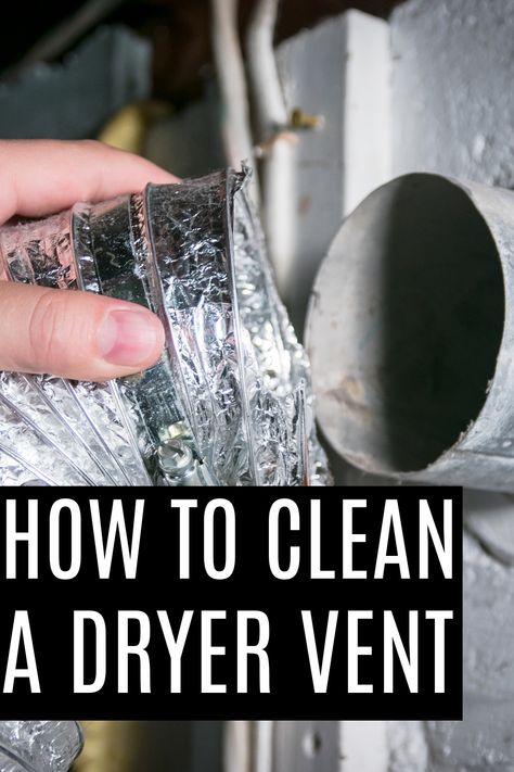 How to Clean a Dryer Vent Clean A Dryer, Clean Dryer, Clean Dryer Vent, Dryer Vent, Safety First, Home Safety, Simple Tricks, Cleaning Tips, Easy Steps